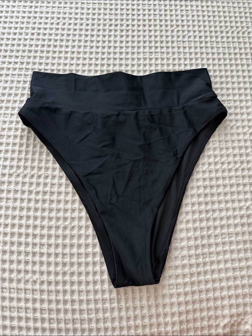 American Eagle Outfitters Black High-Waist Bikini Bottom